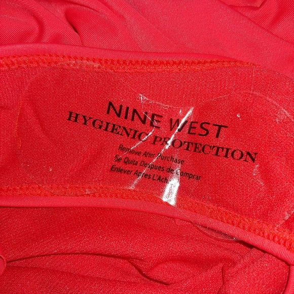 NWT Nine West Red Ruffle Tie-Front One-Piece Swim Dress – Size S - Picture 9 of 9